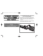 Preview for 15 page of Black & Decker Alligator 90520380 Instruction Manual