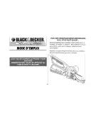 Preview for 14 page of Black & Decker Alligator LP1000 Instruction Manual
