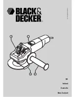 Black & Decker Angle grinder Manual preview