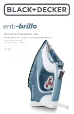 Preview for 1 page of Black & Decker Anti-Brillo D3502 Use And Care Manual