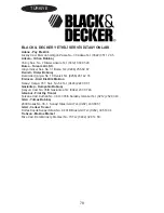 Preview for 78 page of Black & Decker AST2XC Manual