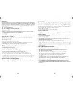 Preview for 74 page of Black & Decker B2500C Use & Care Manual