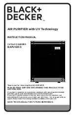 Black & Decker BAPUV250 Manual preview