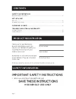 Preview for 2 page of Black & Decker BCC20W Instruction Manual And Users Manual