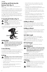 Preview for 10 page of Black & Decker BCD703 Instruction Manual