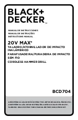 Preview for 1 page of Black & Decker BCD704 Instruction Manual