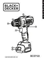 Preview for 1 page of Black & Decker BCD7122 Original Instructions Manual