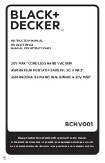 Preview for 1 page of Black & Decker BCHV001 Instruction Manual