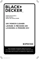 Preview for 1 page of Black & Decker BCPW350 Instruction Manual