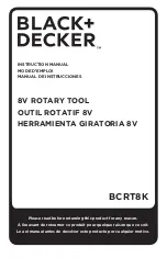 Black & Decker BCRT8K Instruction Manual preview