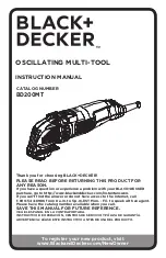 Black & Decker BD200MT Instruction Manual preview