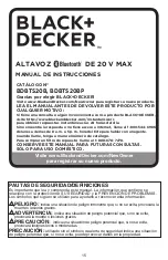 Preview for 15 page of Black & Decker BDBTS20B Instruction Manual