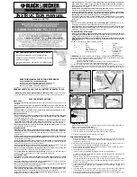 Preview for 1 page of Black & Decker BDC752 Instruction Manual