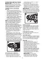 Preview for 8 page of Black & Decker BDCDD120C Instruction Manual