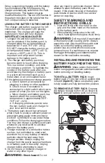 Preview for 7 page of Black & Decker BDCDD220C Instruction Manual