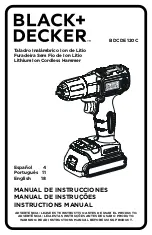 Black & Decker BDCDE120C Instruction Manual предпросмотр