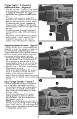 Preview for 8 page of Black & Decker BDCDHP220 Instruction Manual