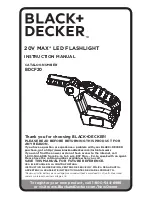 Black & Decker BDCF20 Instruction Manual preview