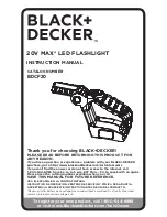 Preview for 1 page of Black & Decker BDCF20 Instruction Manual