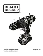 Preview for 1 page of Black & Decker BDCH188 User Manual