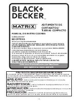 Предварительный просмотр 16 страницы Black & Decker BDCMTOSS Instruction Manual