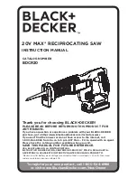 Black & Decker BDCR20 Instruction Manual предпросмотр