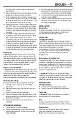 Preview for 17 page of Black & Decker BDCS36W Instruction Manual