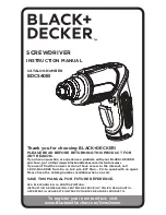 Black & Decker BDCS40BI Instruction Manual preview