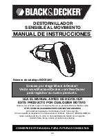 Предварительный просмотр 22 страницы Black & Decker BDCS40G Instruction Manual