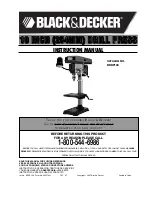 Black & Decker BDDP100 Instruction Manual preview