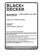 Предварительный просмотр 14 страницы Black & Decker BDEDMT Instruction Manual