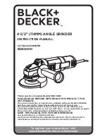 Black & Decker BDEG400 Instruction Manual preview
