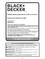 Предварительный просмотр 29 страницы Black & Decker BDEG400 Instruction Manual