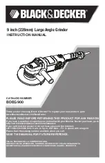 Black & Decker BDEG900 Instruction Manual preview