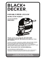 Black & Decker BDEJS300 Instruction Manual preview