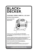 Preview for 1 page of Black & Decker BDEJS600 Instruction Manual