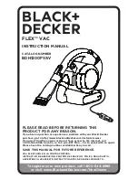 Предварительный просмотр 1 страницы Black & Decker bdh1200fvav Instruction Manual