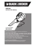 Black & Decker BDH1220AV Instruction Manual preview