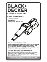 Black & Decker BDH1600PL Instruction Manual предпросмотр