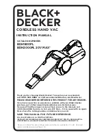 Black & Decker BDH1800PL Instruction Manual предпросмотр