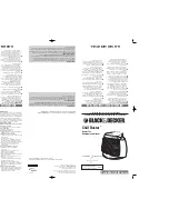 Preview for 2 page of Black & Decker BDHF100-301 Use And Care Book