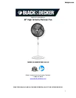 Preview for 1 page of Black & Decker BDHS-6120 Instruction Manual