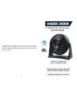 Preview for 1 page of Black & Decker BDHT-5016 Instruction Manual