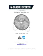 Preview for 1 page of Black & Decker BDHV-5120 Instruction Manual