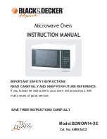 Preview for 1 page of Black & Decker BDMOW14-XE Instruction Manual