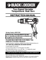 Black & Decker BDPG700 Instruction Manual preview