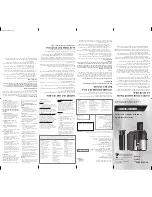 Preview for 1 page of Black & Decker BDPRJE600-AR Use And Care Book