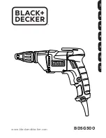 Предварительный просмотр 1 страницы Black & Decker BDSG500 Linea PRO Original Instructions Manual