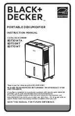 Preview for 1 page of Black & Decker BDT30WTA Instruction Manual