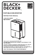 Предварительный просмотр 1 страницы Black & Decker BDT70PWT Instruction Manual